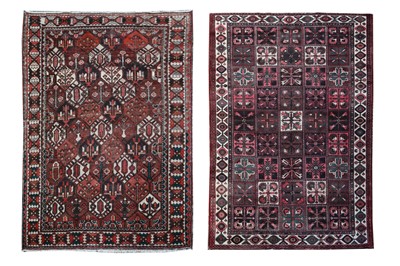 Lot 411 - TWO BAKHTIARI CARPET, WEST PERSIA