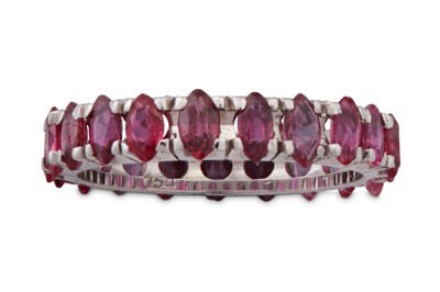 Lot 80 - A ruby eternity ring