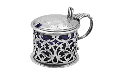 Lot 473 - An early Victorian sterling silver mustard pot, London 1837 by Edward Farrell