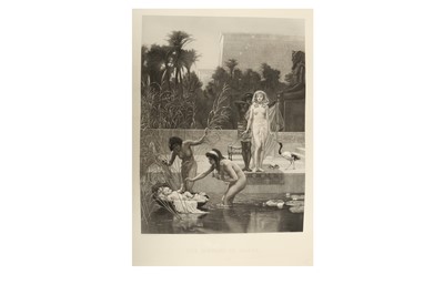 Lot 1013 - FREDERICK GOODALL, R. A. & RICHARD JOSEY (ENGRAVER) THE FINDING OF MOSES