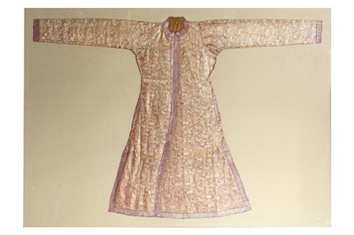 Lot 418 - AN INDIAN BROCADED ROBE