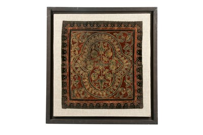 Lot 399 - A COMPOSITE VELVET PANEL