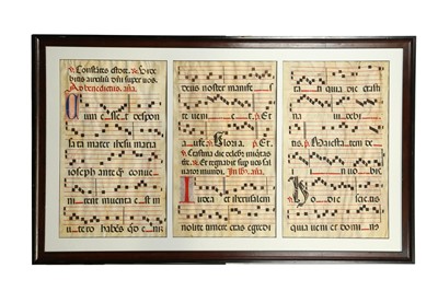 Lot 501 - Antiphonary. Leaves.