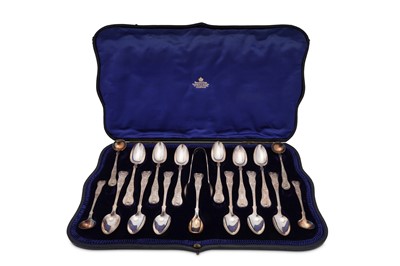 Lot 481 - A cased Edwardian sterling silver breakfast set, London 1907 by Jackson and Fullerton