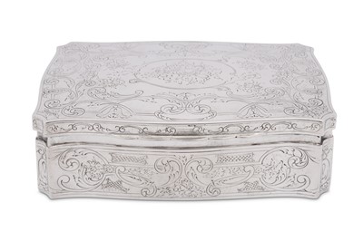 Lot 80 - An early to mid-20th century German silver box, circa 1920-40