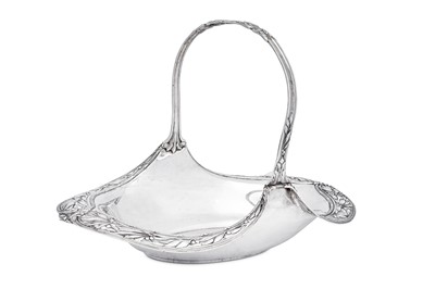 Lot 99 - An early 20th century German 800 standard silver bread basket, Bremen-Hemelingen 1910 by M. H. Wilkens & Söhne