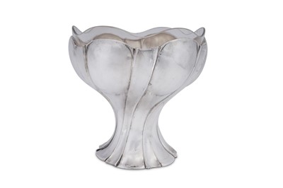 Lot 443 - An early 20th century German silver pedestal fruit bowl, Schwäbisch Gmünd circa 1925 by Deyhle Gebrüder