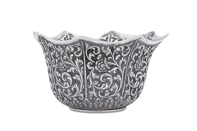 Lot 206 - A late 19th century Anglo – Indian silver bowl, Cutch, Bhuj, circa 1880 by Oomersi Mawji (active 1860-90)