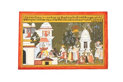 Lot 26 - A CEREMONIAL PROCESSION LEADING TO A DURGA SHRINE