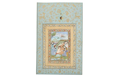 Lot 46 - A MANUSCRIPT ILLUSTRATION: THE ENCOUNTER OF LAYLA AND MAJNUN
