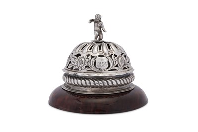 Lot 75 - A Victorian sterling silver and tortoiseshell bell, Birmingham 1891 by George Unite