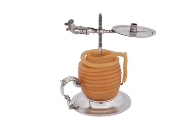 Lot 560 - A George II sterling silver wax jack, London 1741 by Jeremiah Lee (reg. 6th August 1728)