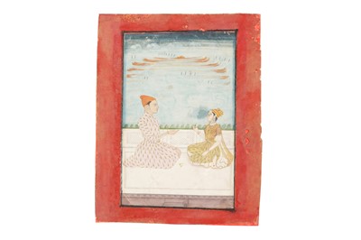 Lot 56 - A RULER BEING OFFERED PAAN BY A COURTLY LADY