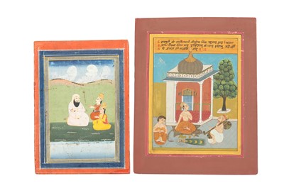 Lot 58 - TWO OUTDOOR SCENES WITH ASCETICS
