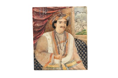 Lot 68 - λ AN IVORY PORTRAIT OF MAHARAJA BAHADUR SRI SIR ISHWARI PRASAD NARAYAN SINGH (1822 - 1889)