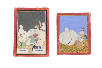 Lot 77 - TWO PAINTINGS OF JHALA ZALIM SINGH (1730 - 1823) AND MAHARAO UMED SINGH (R. 1771-1819)