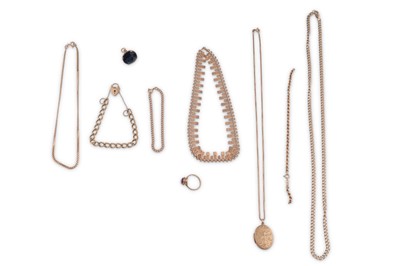 Lot 633 - A COLLECTION OF GOLD JEWELLERY