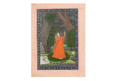 Lot 109 - AN ILLUSTRATION TO AN ASHTA NAYIKA SERIES: THE ABHISARIKA NAYIKA