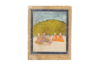 Lot 118 - A COURTLY LADY ENTERTAINED BY FEMALE MUSICIANS