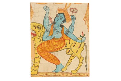 Lot 121 - SIX KALIGHAT ILLUSTRATIONS TO A LOCAL FABLE