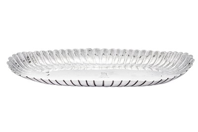 Lot 566 - A rare George I Irish sterling silver spoon tray, Dublin 1726 by Henry Daniel (active 1710-37)
