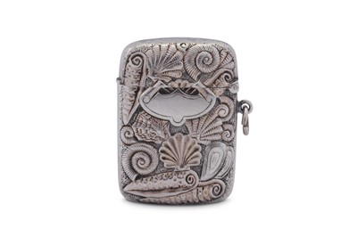 Lot 65 - A Victorian sterling silver novelty vesta case, Birmingham 1895 by Jabez Hodgetts
