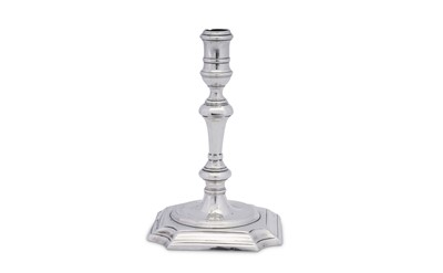 Lot 559 - An early George II sterling silver taperstick, London 1728 by Edward Peacock (reg. 11th Dec 1728)