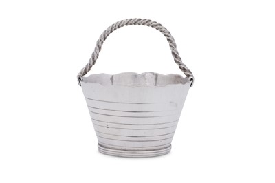 Lot 537 - A George II unmarked silver cream pail, probably London circa 1745