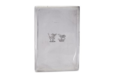Lot 37 - An Elizabeth II sterling silver cigarette case, London 1952 by Padgett & Braham Ltd