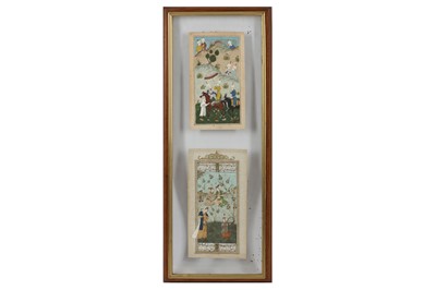 Lot 296 - TWO MUGHAL ALBUM LEAVES, NORTHERN INDIA, LATE 19TH/20TH CENTURY