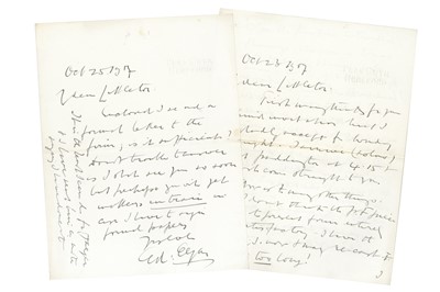 Lot 1168 - Elgar (Edward)