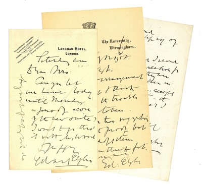 Lot 1169 - Elgar (Edward)