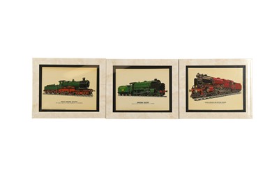 Lot 1166 - A COLLECTION OF TWELVE PRINTS OF  LOCOMOTIVES AND TENDERS, 20TH CENTURY