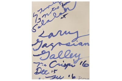 Lot 726 - CY TWOMBLY (AMERICAN 1928-2011)