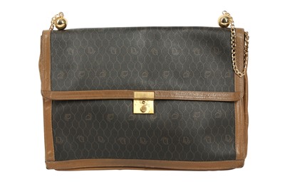 Lot 670 - Christian Dior Black Monogram Shoulder Bag