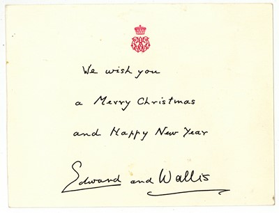 Lot 1303 - Edward & Wallis, Duke and Duchess of Windsor