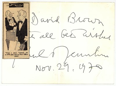 Lot 1184 - Menuhin (Yehudi)