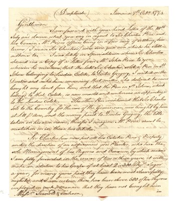 Lot 1275 - Slavery.- Jamaica