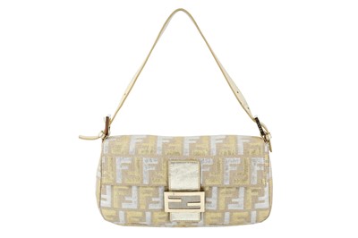 Lot 290 - Fendi Gold  Zucca Baguette Bag