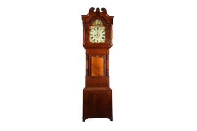 Lot 94 - CLOCKS: A VICTORIAN WALNUT LONG CASE CLOCK BY W J EDWARDS, PENRHYNDANDRAETH