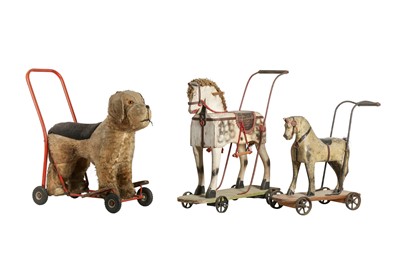 Lot 196 - TOYS: TWO PAINTED CHILDREN’S RIDING TOYS, 20TH CENTURY