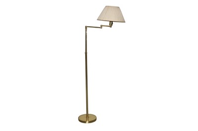 Lot 527 - A BRASS ADJUSTABLE READING LAMP, CIRCA 2000