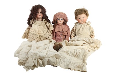 Lot 163 - DOLLS: A SIMON AND HALBIG BISQUE HEAD DOLL