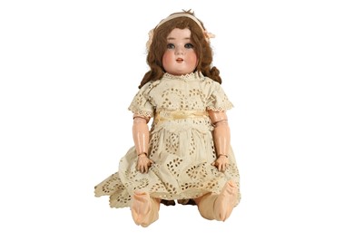 Lot 173 - DOLLS: A SIMON AND HALBIG BISQUE HEAD DOLL, EARLY 20TH CENTURY