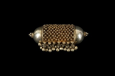 Lot 26 - A 19TH CENTURY NORTH AFRICAN SILVER PRAYER SCROLL AMULET