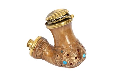 Lot 316 - AN ENCRUSTED OTTOMAN MEERSCHAUM PIPE