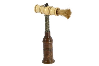 Lot 246 - KITCHENALIA: A THOMASON TYPE CORK SCREW, 19TH CENTURY