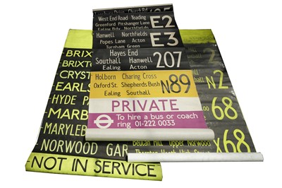 Lot 1571 - Bus Destination Blinds.- London