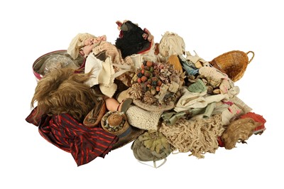 Lot 188 - DOLLS: A PAIR OF LEATHER DOLL SHOES, EARLY 20TH CENTURY