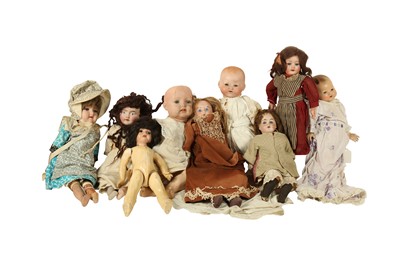 Lot 190 - DOLLS: AN ARMAND MARSEILLE BISQUE HEAD DOLL